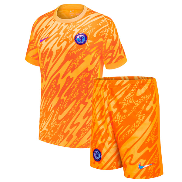 Chelsea Orange Goalkeeper Kids Kit 24/25