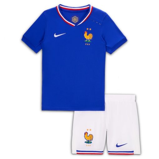 Nike France 2024/25 Infant Home Stadium Shirt & Shorts Set