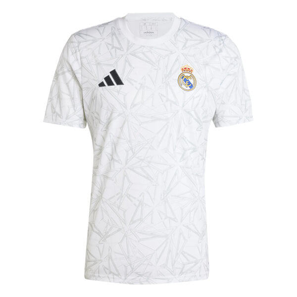 Real Madrid Pre Match Training Top – White