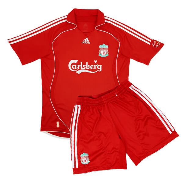 Retro Liverpool Home Kids Kit 06/08