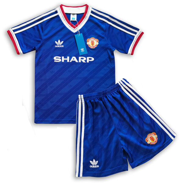 Retro Manchester United Third Kids Kit 86