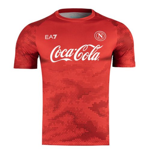 EA7 Napoli 2024/25 Men’s Red Training Shirt