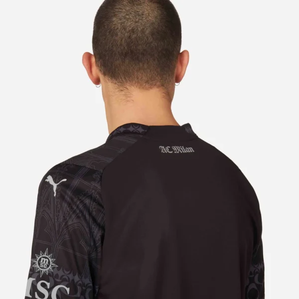 Puma x Pleasures AC Milan 2024 Men’s Fourth Shirt – Dark Version - Image 14