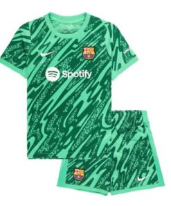 Barcelona 2024/25 Infant Home Goalkeeper Shirt & Shorts Set
