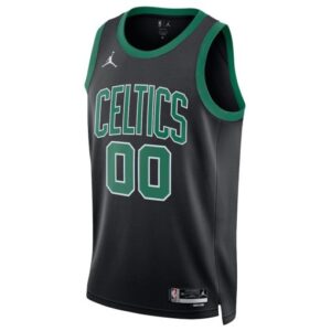 Jordan Boston Celtics Unisex Swingman Custom Jersey – Statement Edition – Black