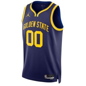 Jordan Golden State Warriors Custom Unisex Swingman Jersey – Statement Edition – Blue