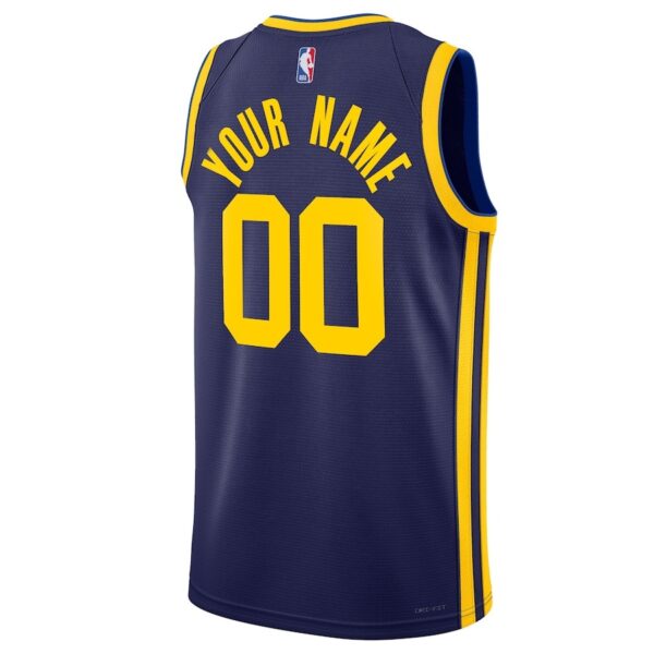 Jordan Golden State Warriors Custom Unisex Swingman Jersey – Statement Edition – Blue - Image 4