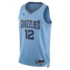 Jordan Memphis Grizzlies #12 Ja Morant Unisex Swingman Jersey – Statement Edition – Light Blue