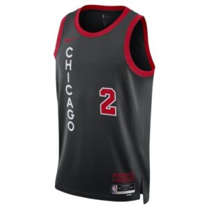 Nike Chicago Bulls #2 Lonzo Ball Unisex Swingman Jersey – City Edition – Black