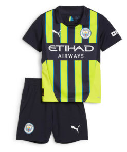 Alternative view of Manchester City 2024/25 Infant Away Shirt & Shorts Set