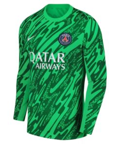 Paris Saint Germain 2024/25 Men’s Green Goalkeeper Long Sleeve Stadium Shirt