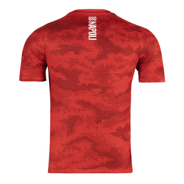 EA7 Napoli 2024/25 Men’s Red Training Shirt - Image 6