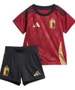 Alternative view of Adidas Belgium 2024/25 Infant Home Shirt & Shorts Set
