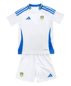 Alternative view of Leeds United 2024/25 Infant Home Shirt & Shorts Set