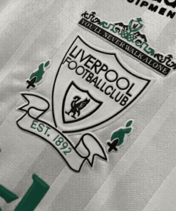 liverpool away jersey 1993-93 logo