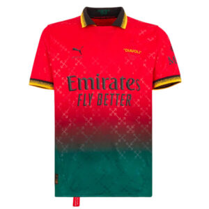 AC Milan X Off-White Fourth Shirt 24/25 – Red