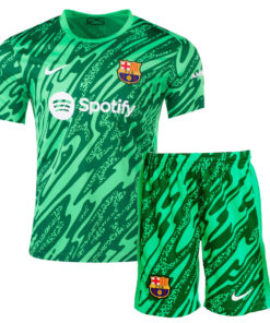 Barcelona Goalkeeper Kids Kit 24/25 – Green