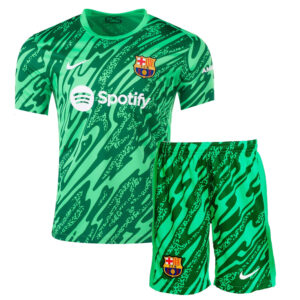Barcelona Goalkeeper Kids Kit 24/25 – Green