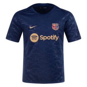 Barcelona Pre Match Training Top – Navy