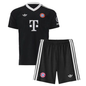 Bayern Munich Black Goalkeeper Kids Kit 24/25