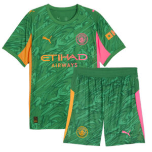 Manchester City Goalkeeper Kids Kit 25/26 – Green