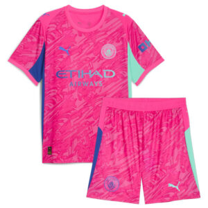 Manchester City Goalkeeper Kids Kit 25/26 – Pink