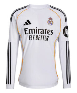 Real Madrid Home Long Sleeve Shirt 25/26