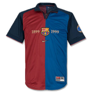Retro FC Barcelona Centenary Home Shirt 1999