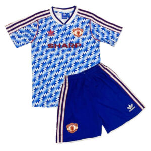 Retro Manchester United Away Kids Kit 90/92