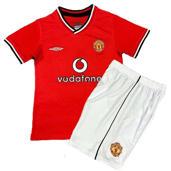 Retro Manchester United Home Kids Kit 01/02
