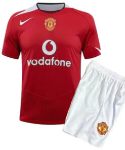 Retro Manchester United Home Kids Kit 04/06