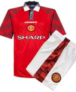 Retro Manchester United Home Kids Kit 96/97