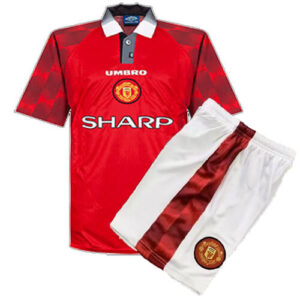 Retro Manchester United Home Kids Kit 96/97