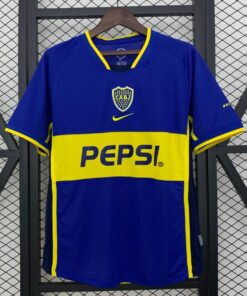 boca juniors home ratro jersey 02-03 front