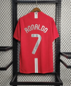 manchester united home retro shift 07-08 back