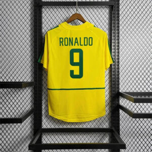 Brazil Back Retro 2002 Home World Cup