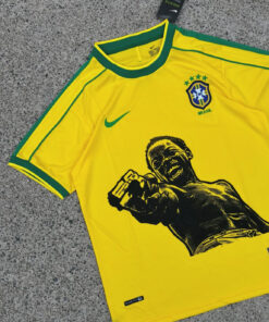 Alternative view of Brazil 1998 Retro X City of God Concept Jersey