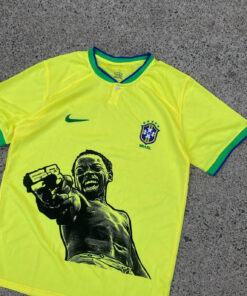 Alternative view of Brazil X City of God Special Edition Jersey