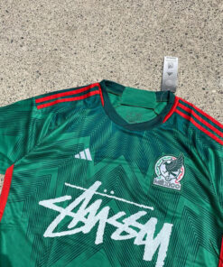 Alternative view of 23/24 Mexico X Stussy Special Edition football jersey