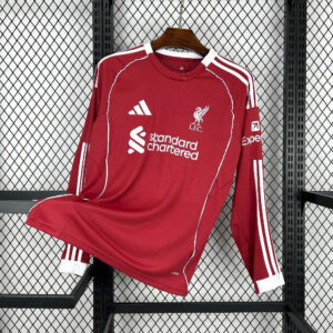 liverpool home jersey full sleeve-25-26 front