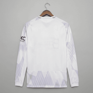 manchester united away jersey long sleeve full sleeve 25-26 back