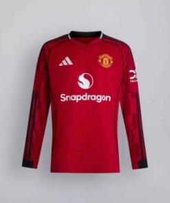 manchester united home jersey full sleeve 25-26 front