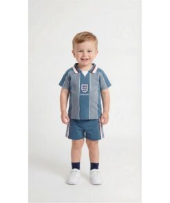 Alternative view of Retro England Away Kids Kit 1996