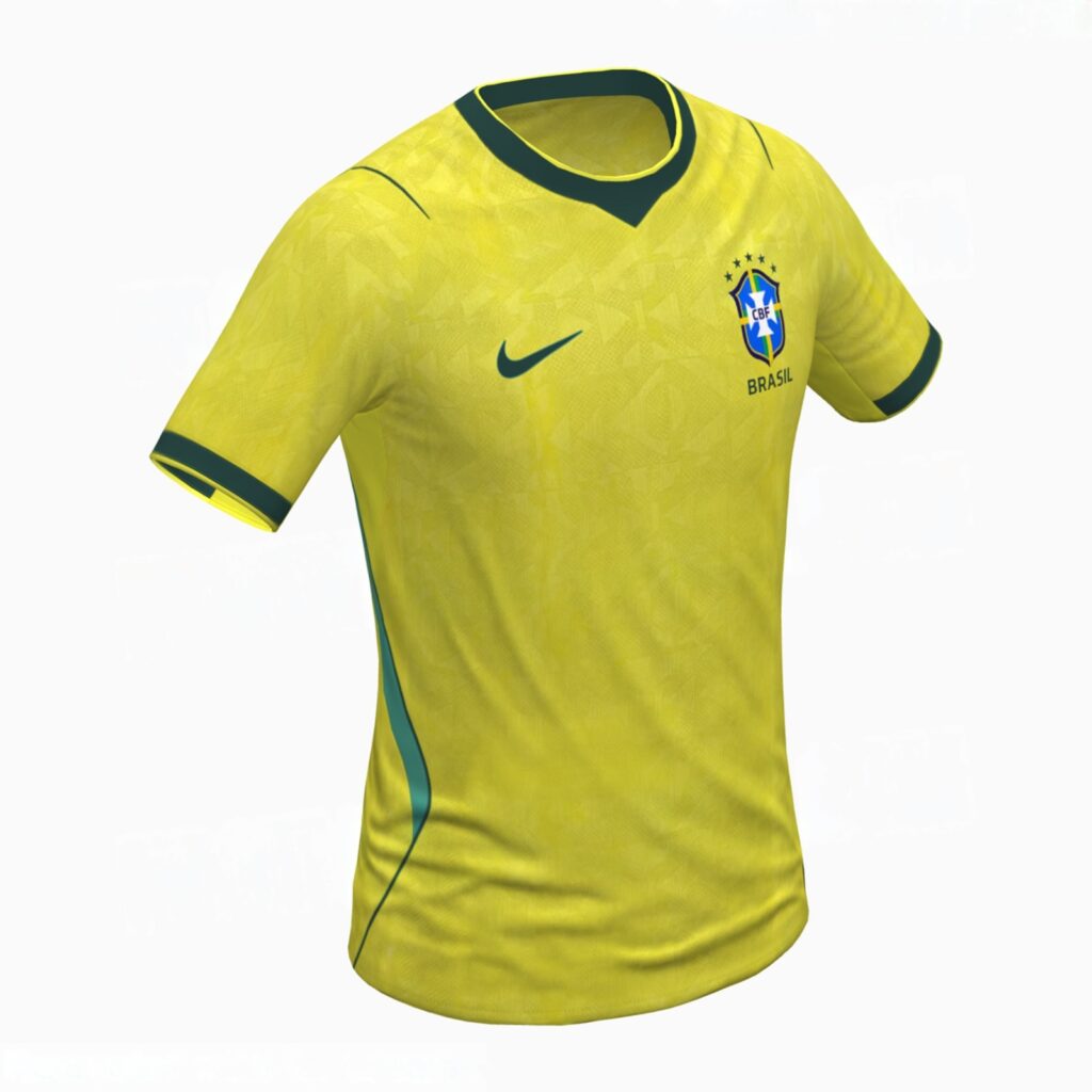 Brazil 2026 World Cup Home Kit Leaked, Colors, Design & Details